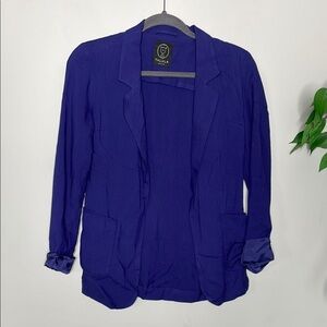 Talula Blue Blazer Lightweight Open-Front